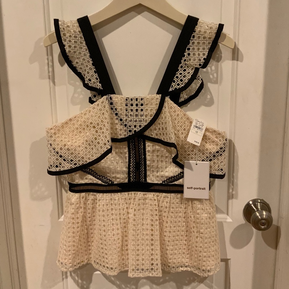 BRAND NEW W/TAGS, STUNNING SELF PORTRAIT TOP